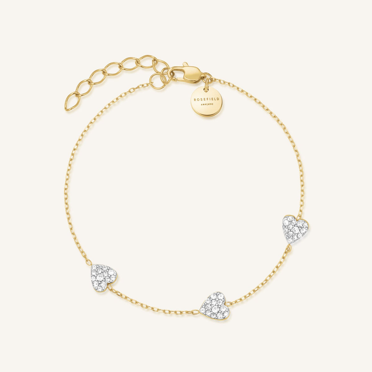 Bracelet Rosefield 3 Cœurs J1278