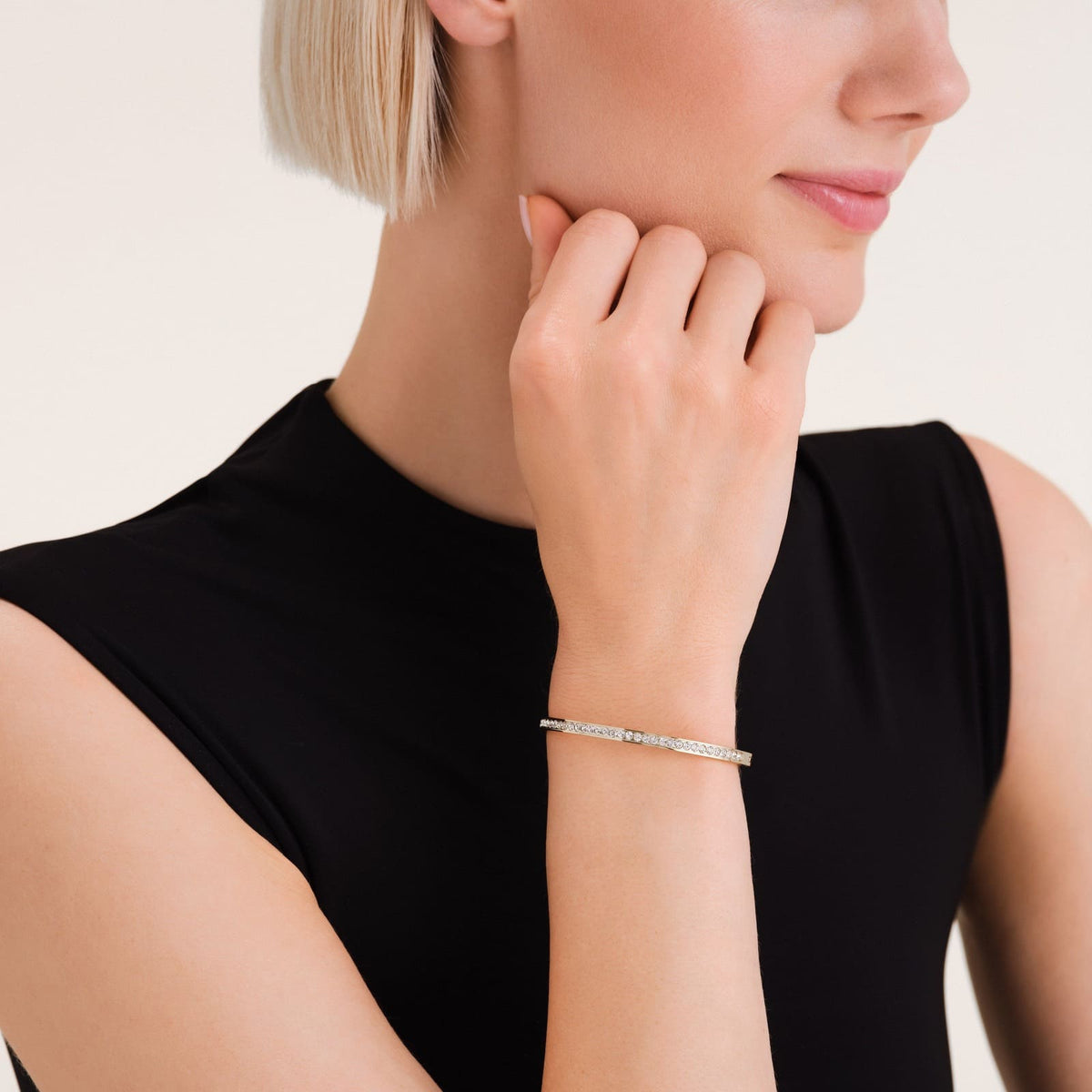 Bracelet Rosefield Jonc Pavé J1033