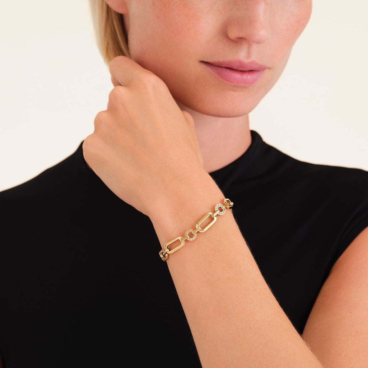 Bracelet Rosefield Maillons Géométriques J900