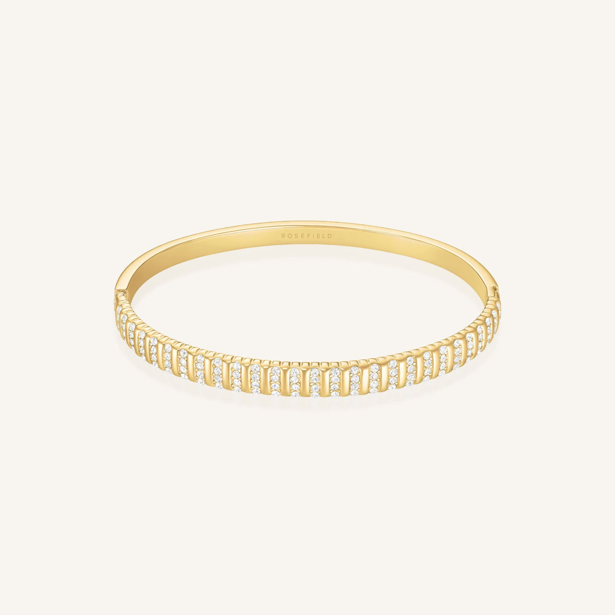 Bracelet Rosefield Jonc Pavé à Rayures J1287