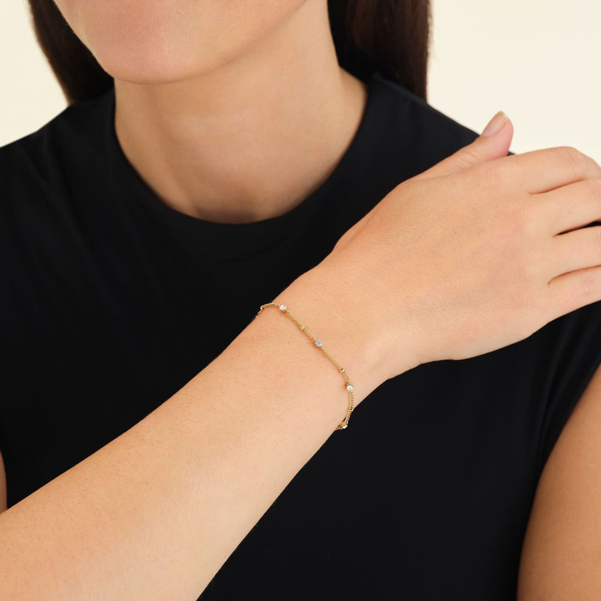 Bracelet Rosefield Cristaux Or J262