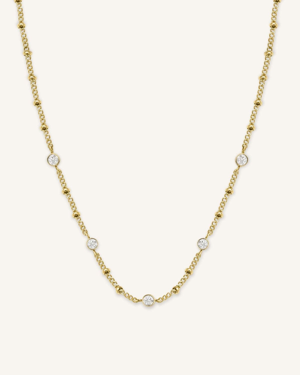 Collier Rosefield Ras de Cou Cristaux Or J266