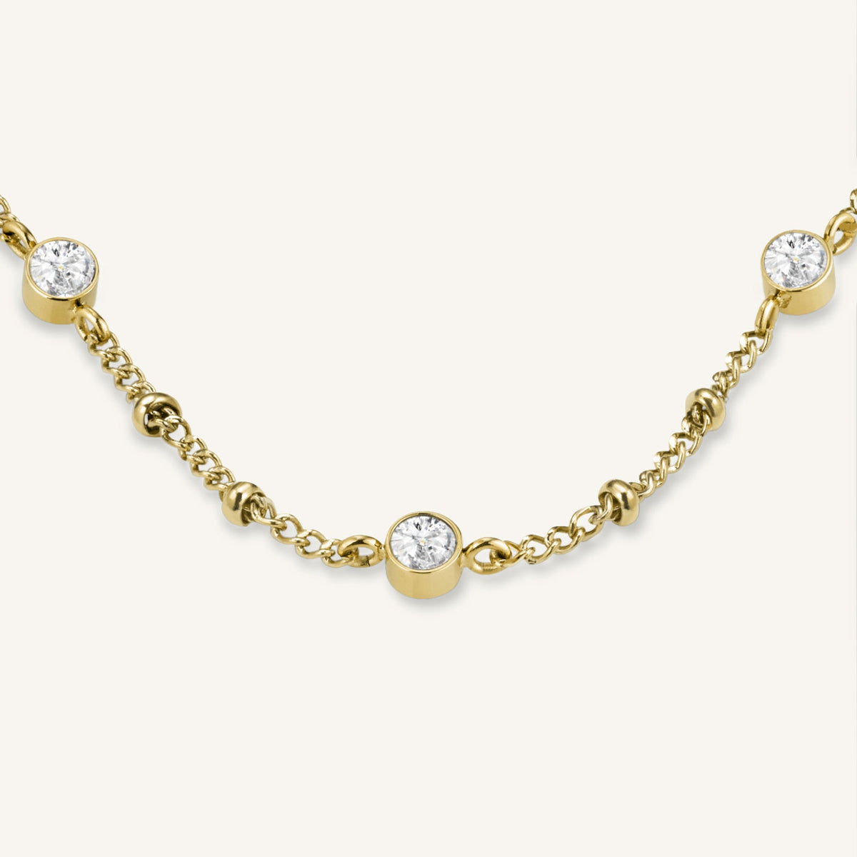 Collier Rosefield Ras de Cou Cristaux Or J266