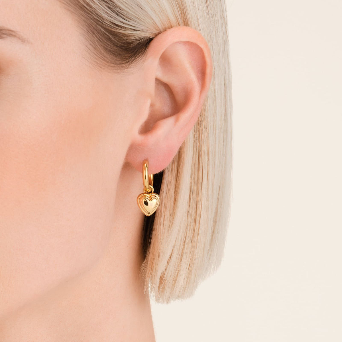 Boucles d'oreilles Rosefield Breloque Cœur J985