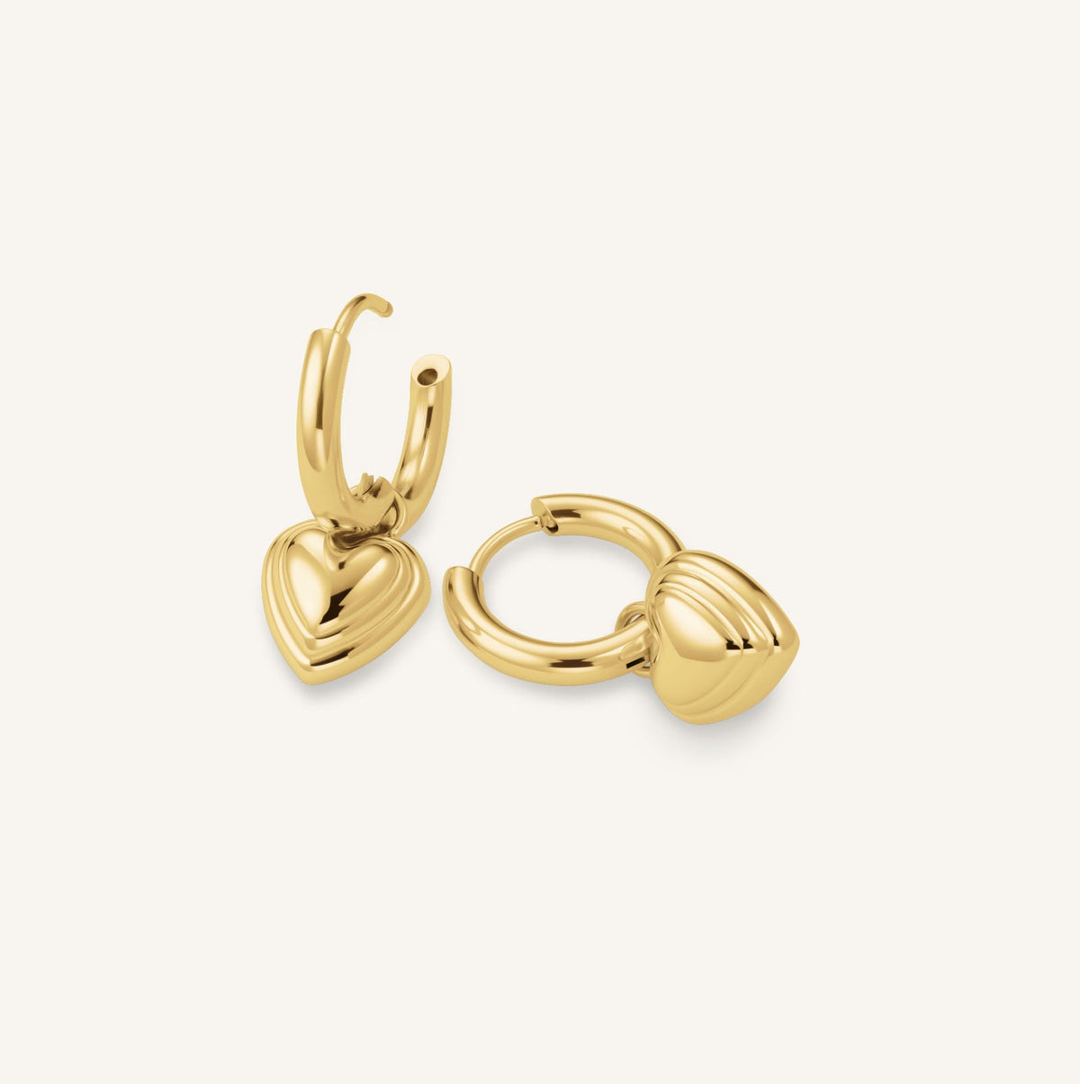 Boucles d'oreilles Rosefield Breloque Cœur J985