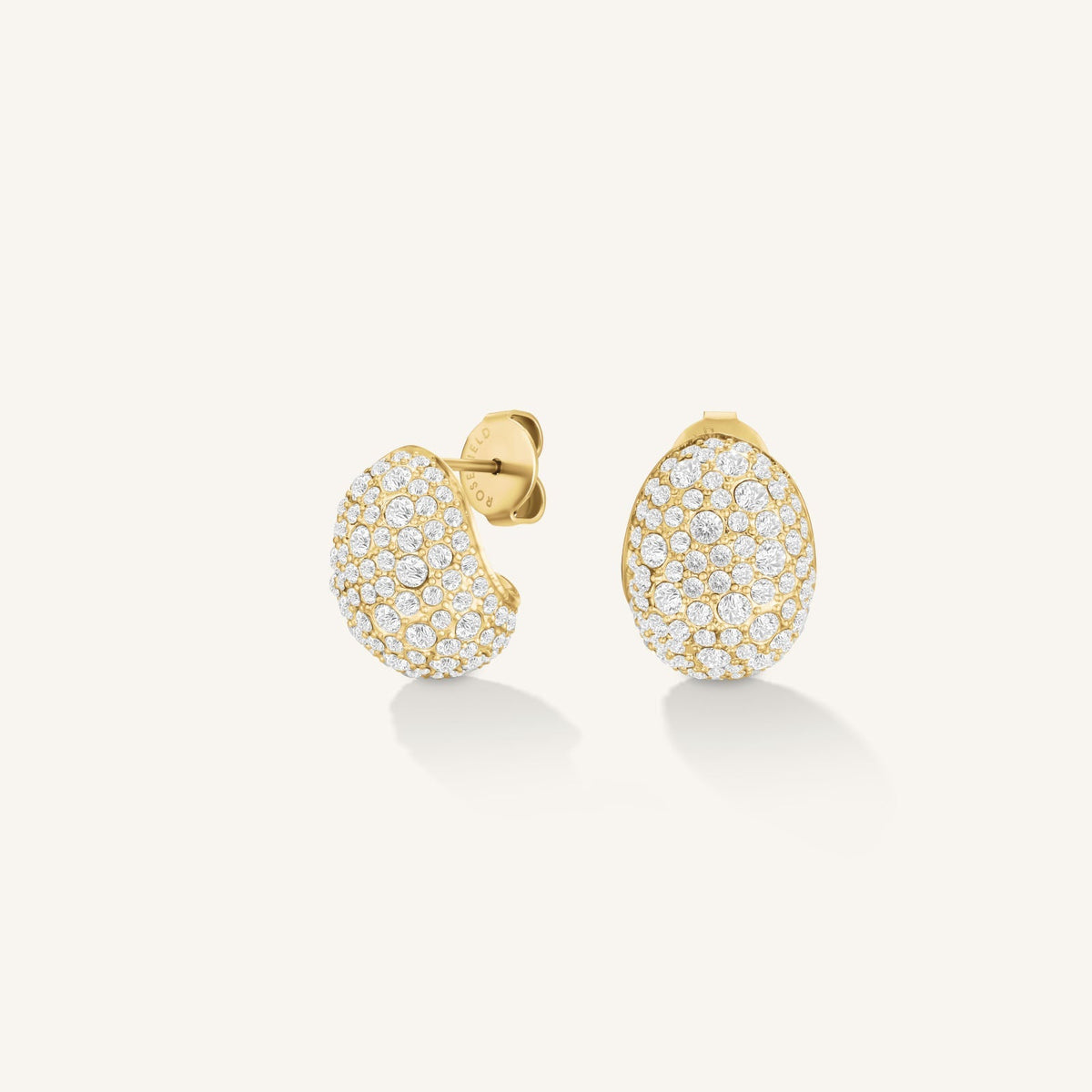 Boucles d'oreilles Rosefield Mini-puces Pavé J1223