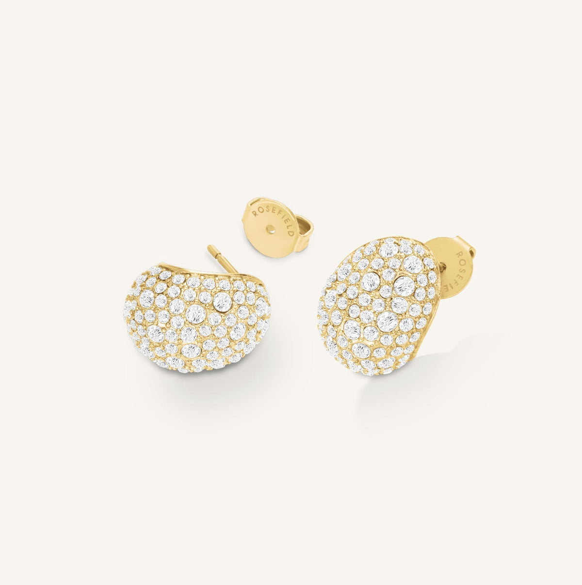 Boucles d'oreilles Rosefield Mini-puces Pavé J1223