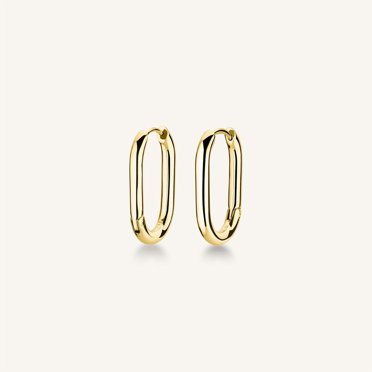 Boucles d'oreilles Rosefield Petites Créoles Ovales J569