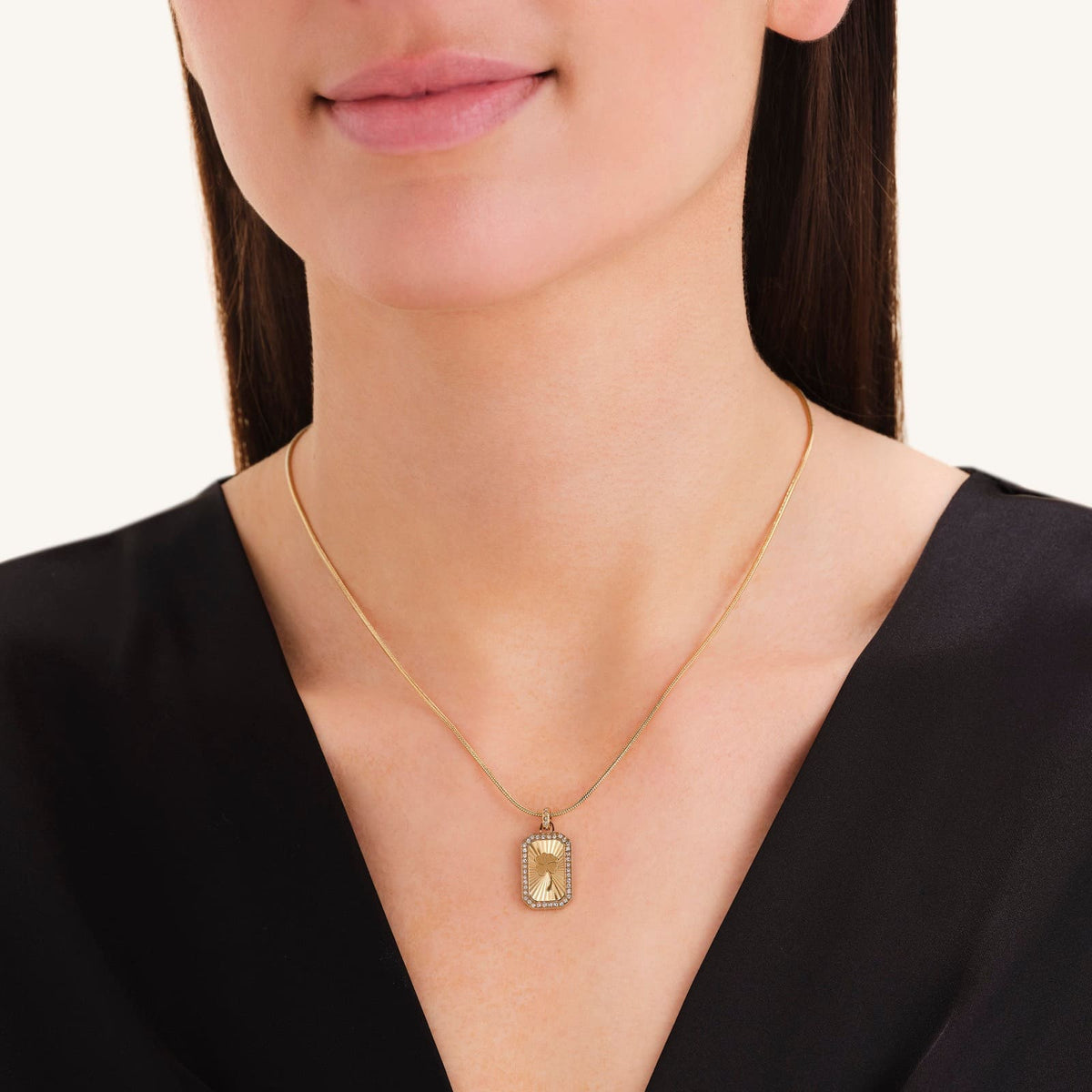 Collier Rosefield Clover Amulet J1272