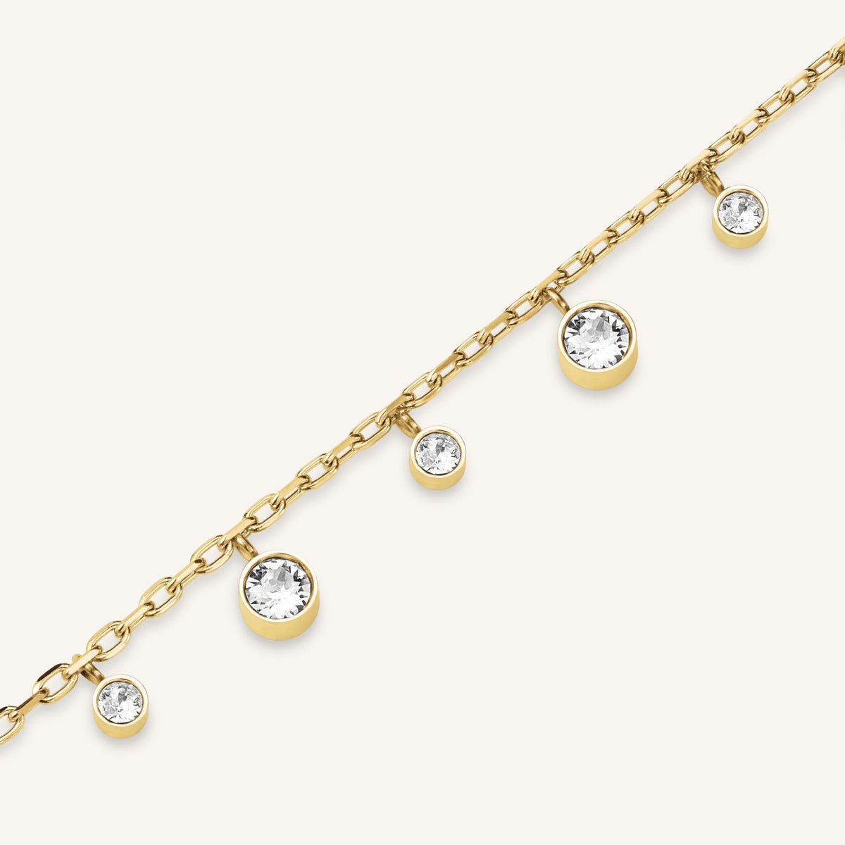 Collier Rosefield Breloques Cristaux J1017
