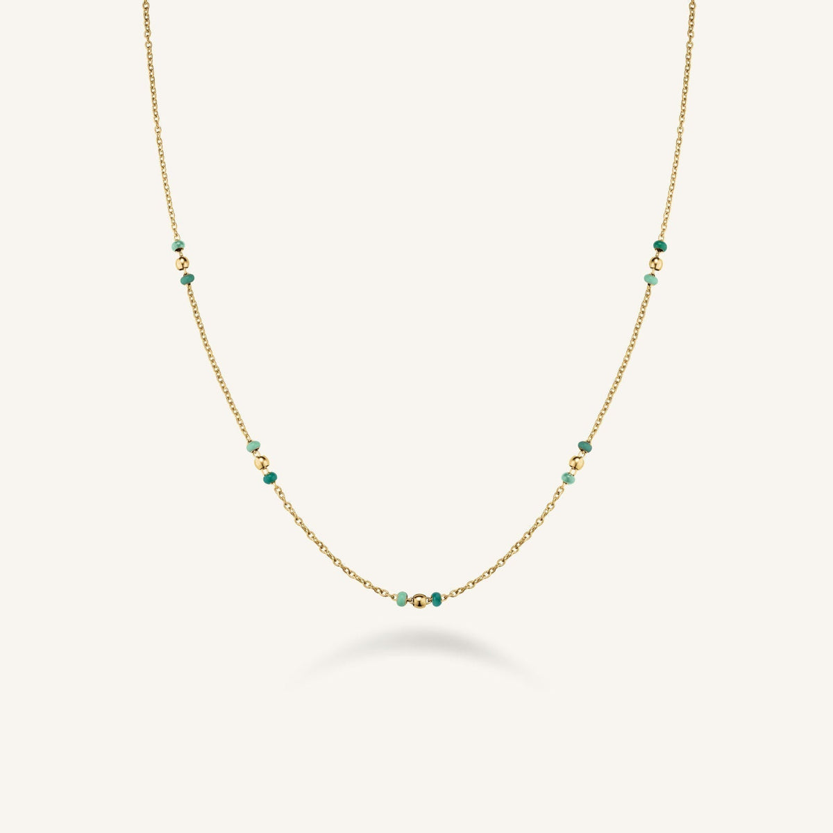 Collier Rosefield Perles Émeraude J719