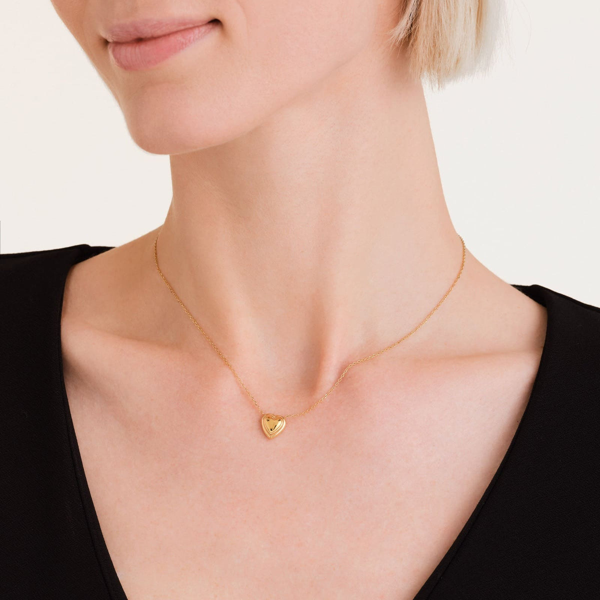 Collier Rosefield Cœur Relief J1008