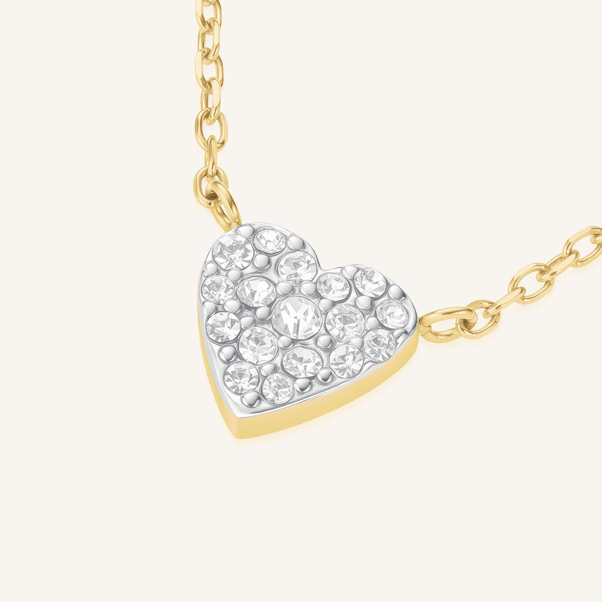 Collier Rosefield Cœur Pavé J1273