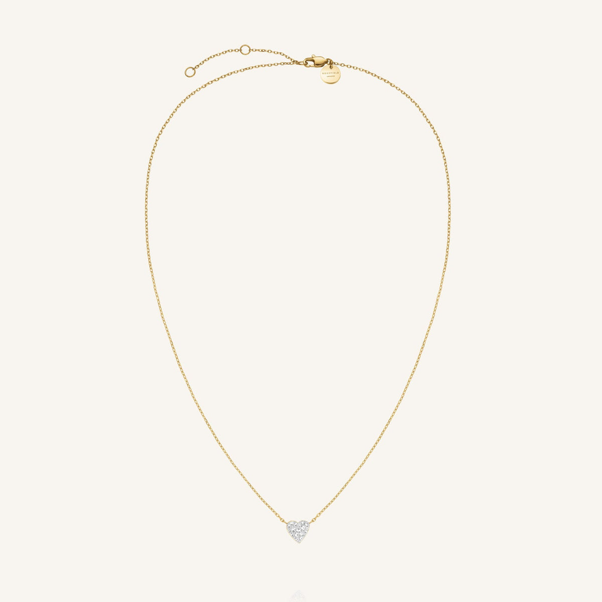 Collier Rosefield Cœur Pavé J1273