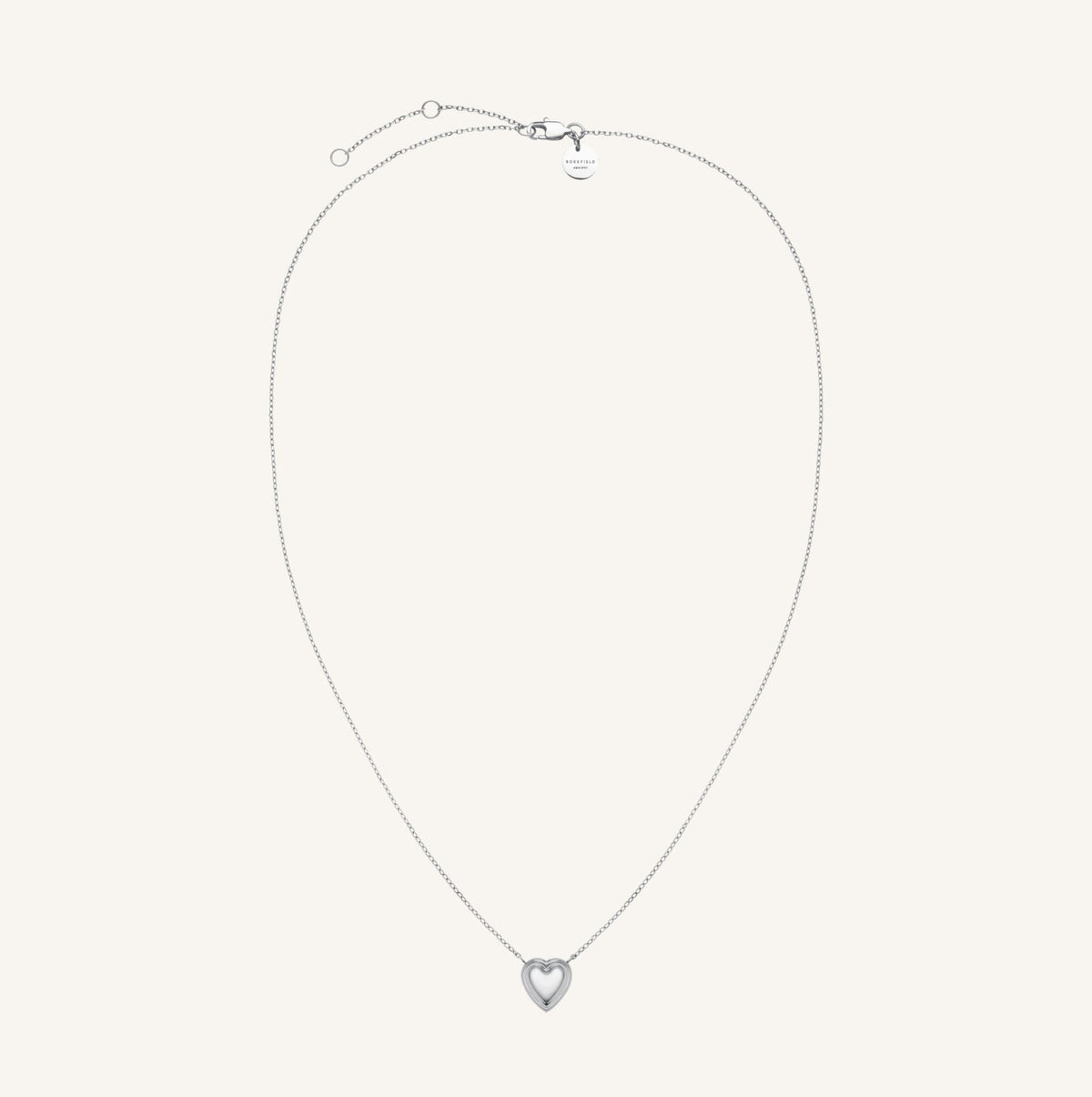 Collier Rosefield Cœur Relief J1009