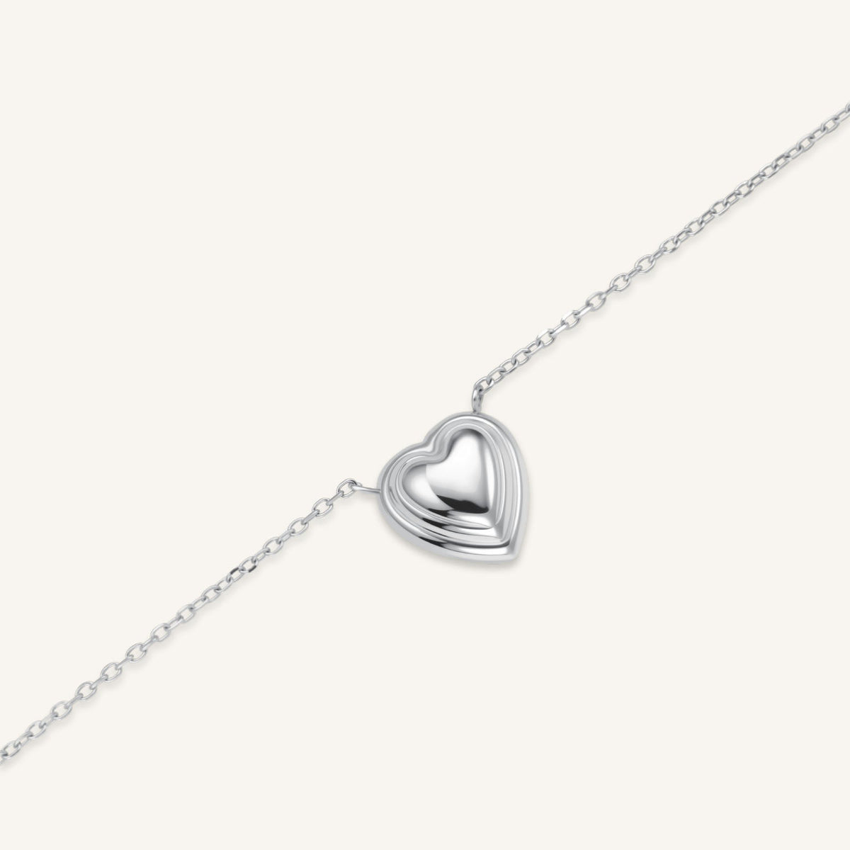 Collier Rosefield Cœur Relief J1009