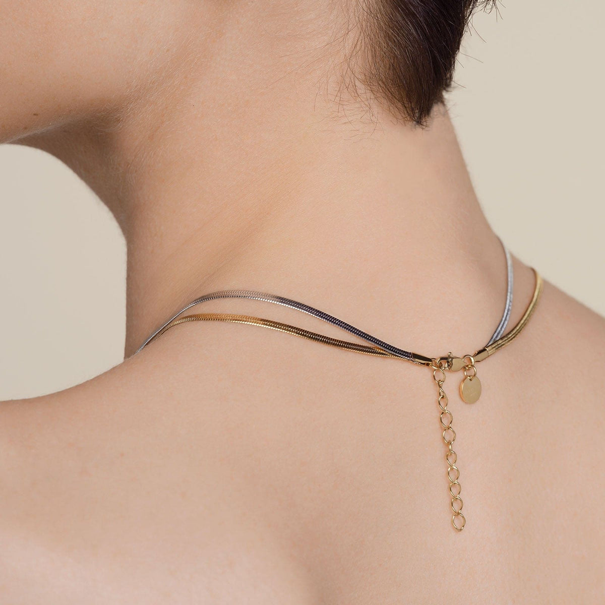 Collier Rosefield Double Serpent J676
