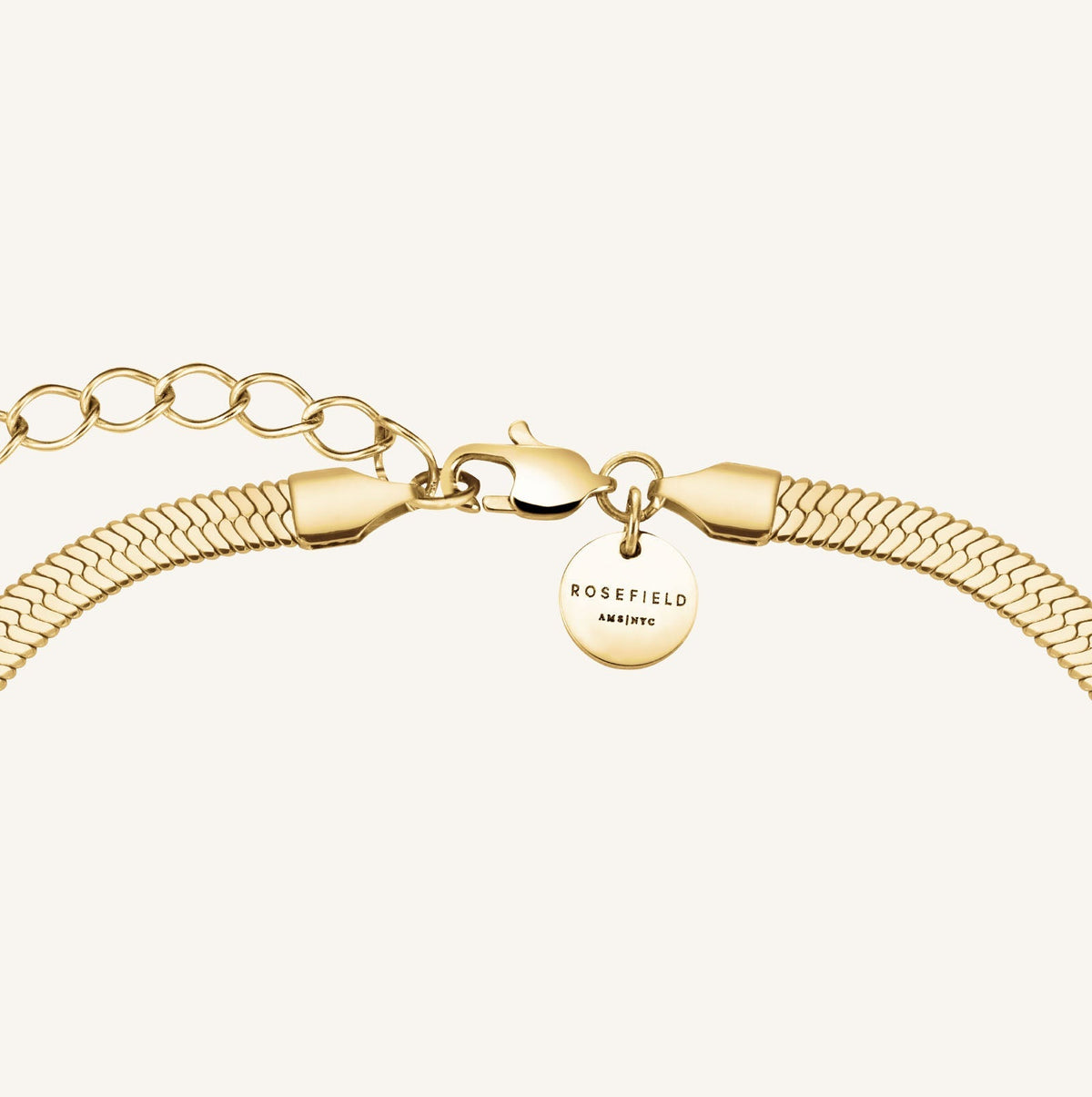 Collier Rosefield Ras du Cou Chaîne Serpent et Cœur J1004