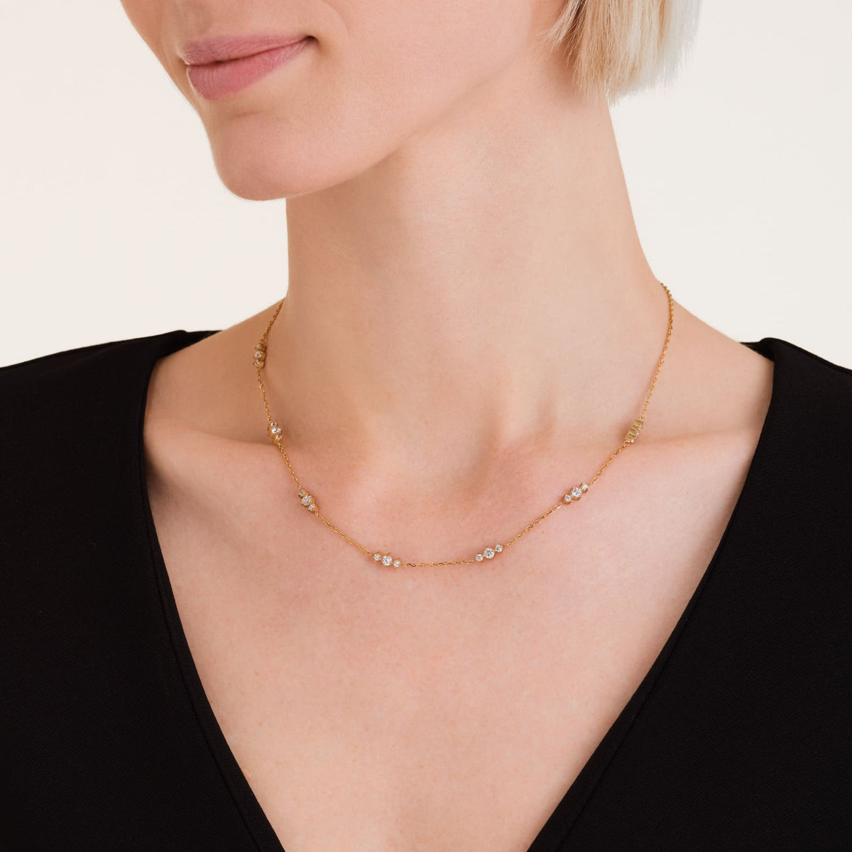 Collier Rosefield Trio de Pierres J1015