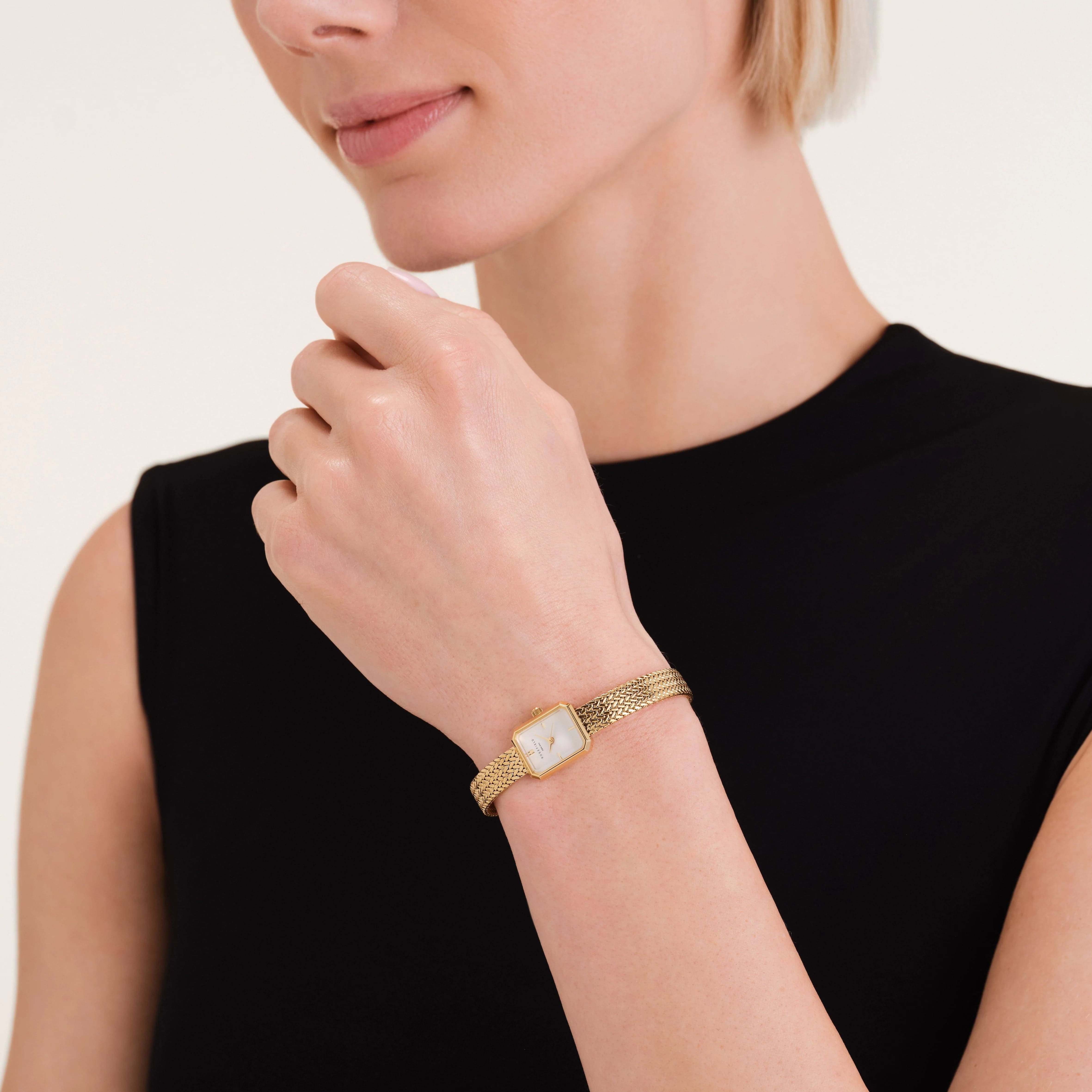 Montre Rosefield Mini Octagon Or M01
