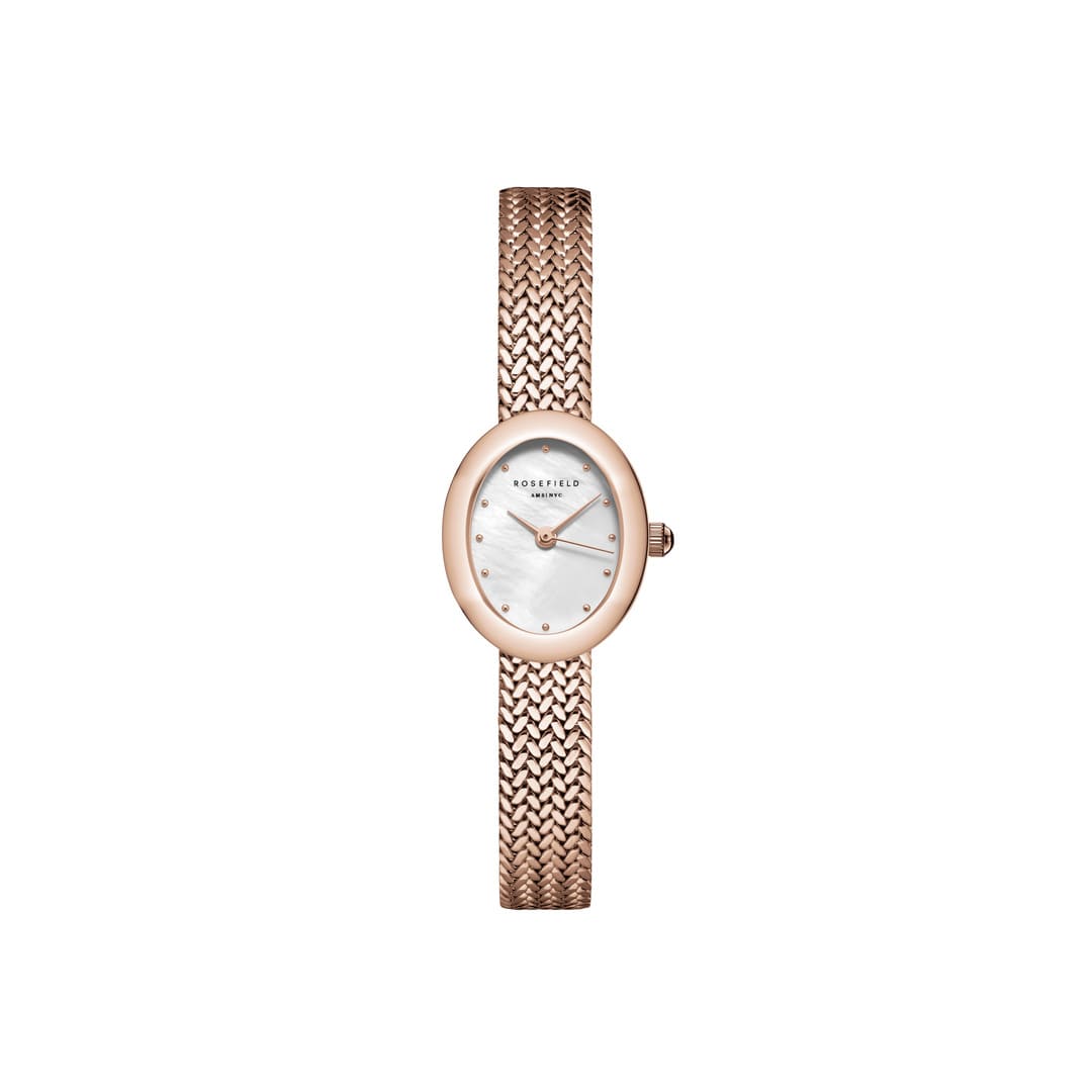 Montre Rosefield Mini Oval Rose Gold M07