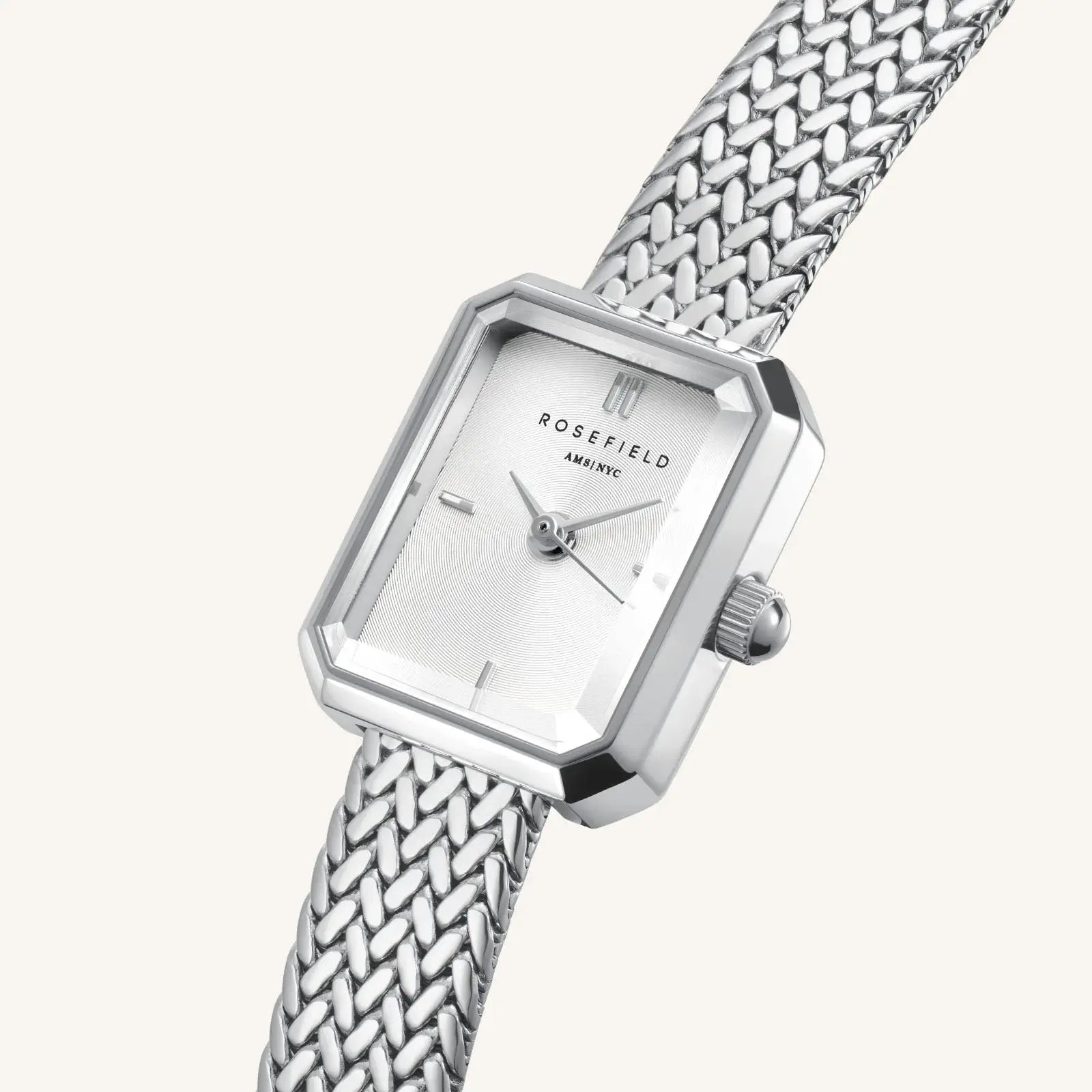 Montre Rosefield Mini Octagon Argent M04