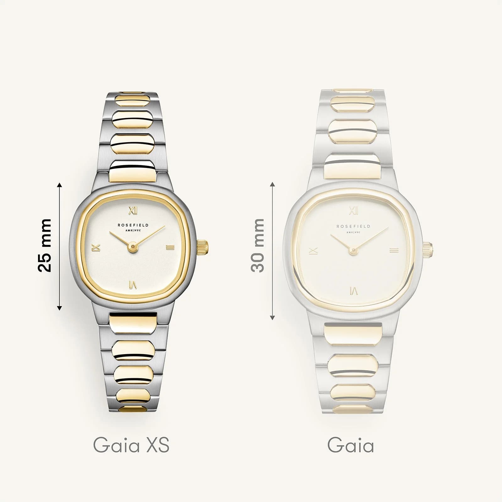 Montre Rosefield Gaia XS Or Duotone OR06
