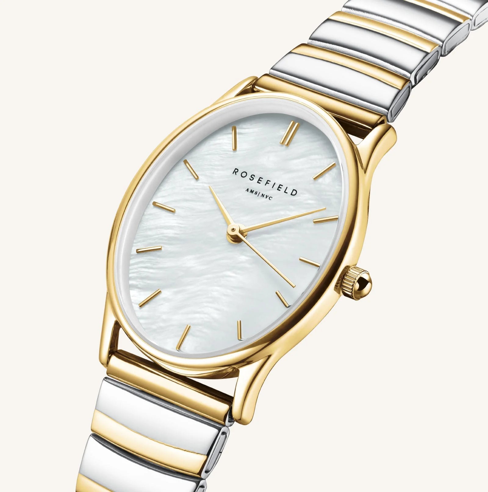 Montre Rosefield Oval Pearl Duotone OV17