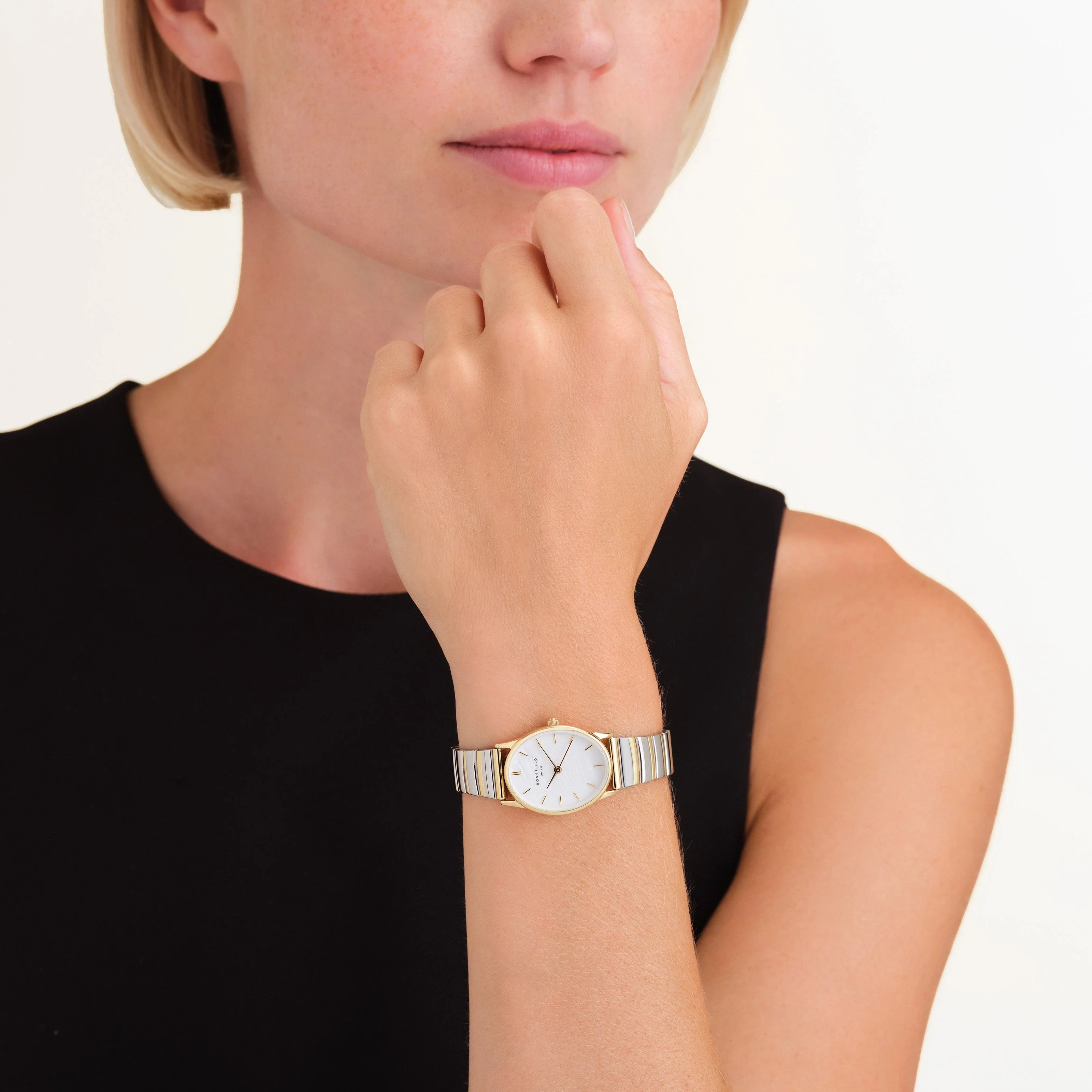 Montre Rosefield Oval Pearl Duotone OV17