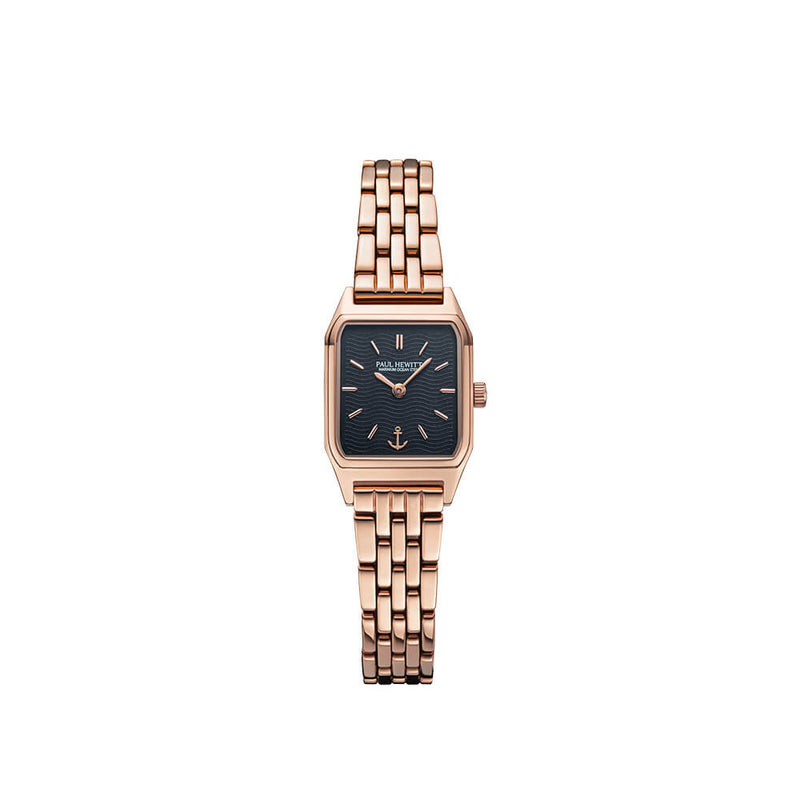 Montre Solaire Paul Hewitt Petit Soleil Or Rose Noir - PRECIOVS