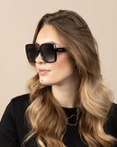 Lunettes de Soleil Oozoo Noire UV400 SG006-BK - PRECIOVS