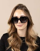 Lunettes de Soleil Oozoo Noire UV400 SG006-BK - PRECIOVS