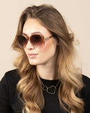 Lunettes de Soleil Oozoo Rose UV400 SG008-PK - PRECIOVS