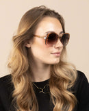 Lunettes de Soleil Oozoo Rose UV400 SG008-PK - PRECIOVS
