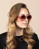 Lunettes de Soleil Oozoo Rose/Rouge Tortoise UV400 SG010-PR - PRECIOVS