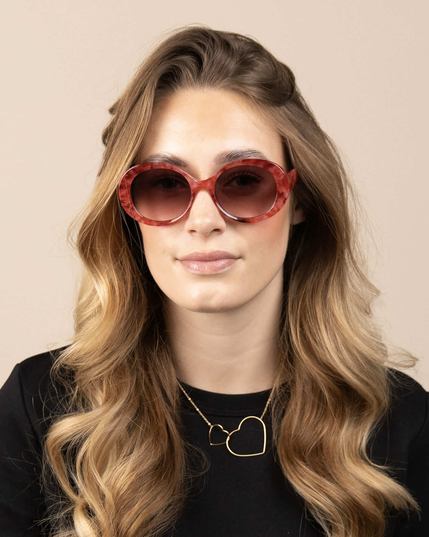 Lunettes de Soleil Oozoo Rose/Rouge Tortoise UV400 SG010-PR - PRECIOVS