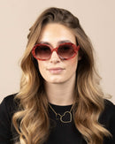 Lunettes de Soleil Oozoo Rose/Rouge Tortoise UV400 SG010-PR - PRECIOVS