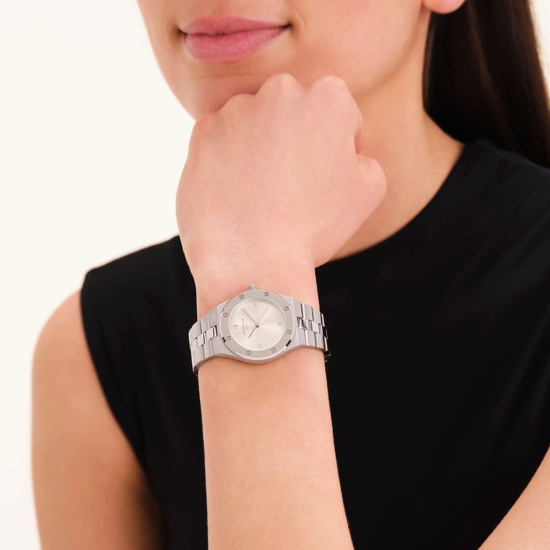 Montre Rosefield Rose Argent SP03