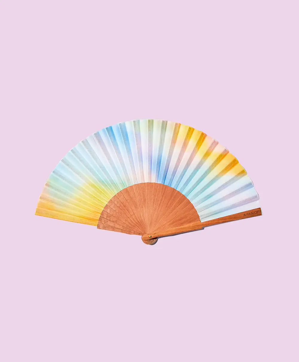 Éventail artisanal A Fan Of Aurora Skies - PRECIOVS
