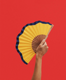 Éventail artisanal mini A Fan Of Fluid Shapes - PRECIOVS
