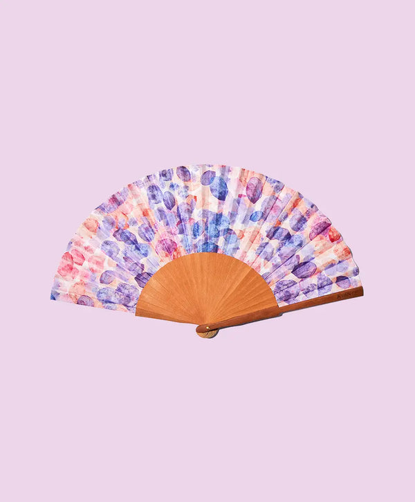 Éventail artisanal A Fan Of Grace of Flowers
