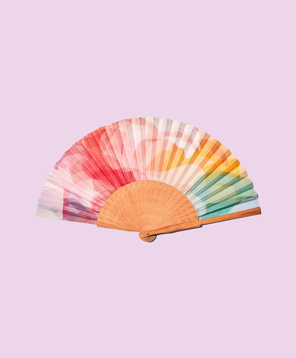 Éventail artisanal A Fan Of Colour Harmony - PRECIOVS