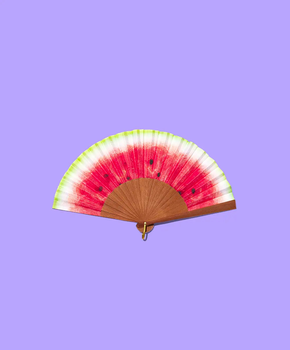 Éventail artisanal mini A Fan Of Summer Fruits - PRECIOVS