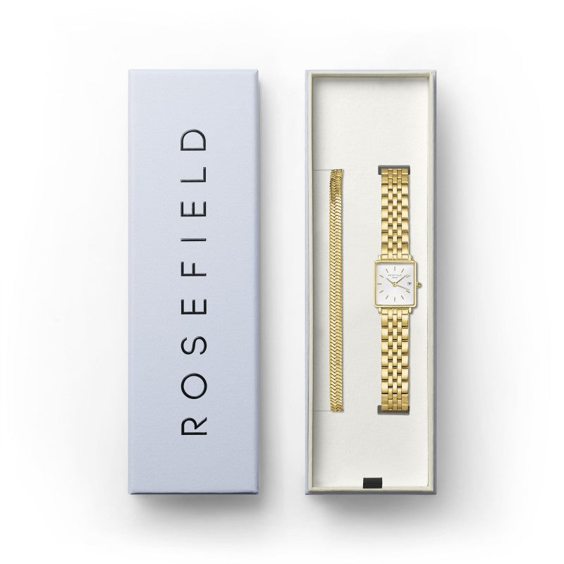 Coffret Rosefield Boxy XS + bracelet Snake Or Jaune X285