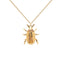 Collier PDPaola Balance Beetle Amulet argent plaqué or et pierres précieuses - PRECIOVS