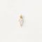 Boucle d'oreille PDPaola Lua argent plaqué or et zircons blancs - PRECIOVS