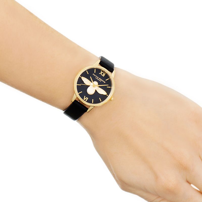 Montre Olivia Burton Animal Motif Black & Gold OB16AM118 - PRECIOVS