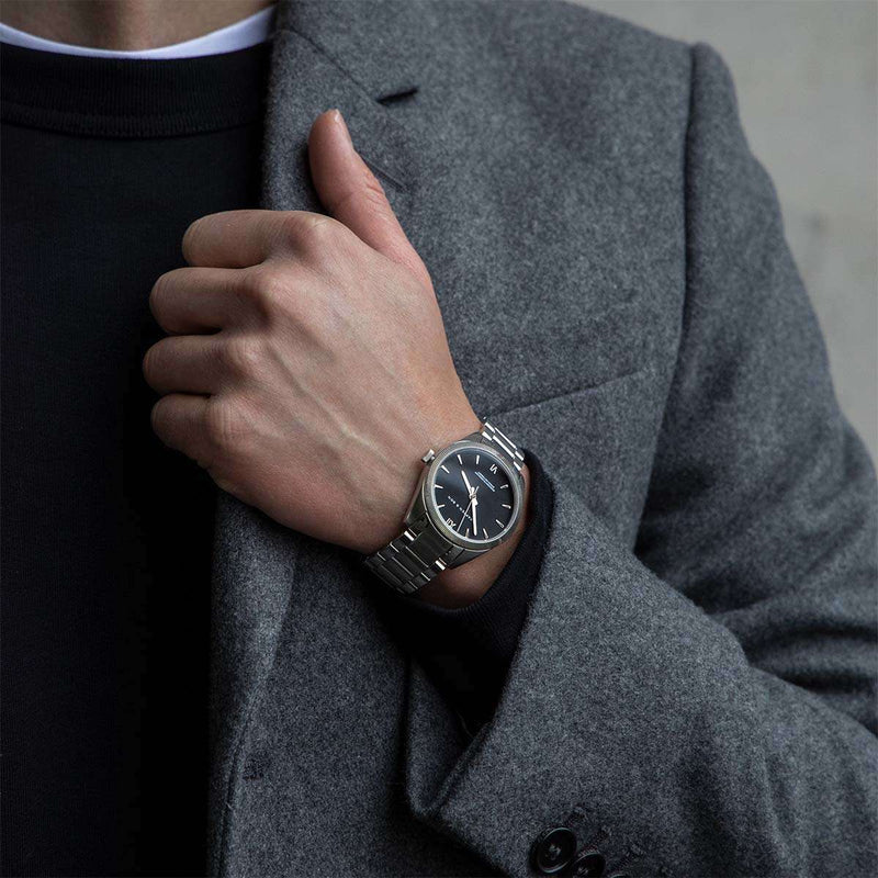 Montre Kapten & Son Crush Silver Black Steel - PRECIOVS