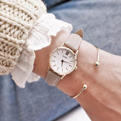 Montre CLUSE La Vedette Rose Gold White/Grey CL50009 - PRECIOVS