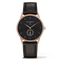 Montre Paul Hewitt Signature Line Black Sea IP Or Rosé Bracelet Cuir Noir PH-M1-R-B-2M - PRECIOVS